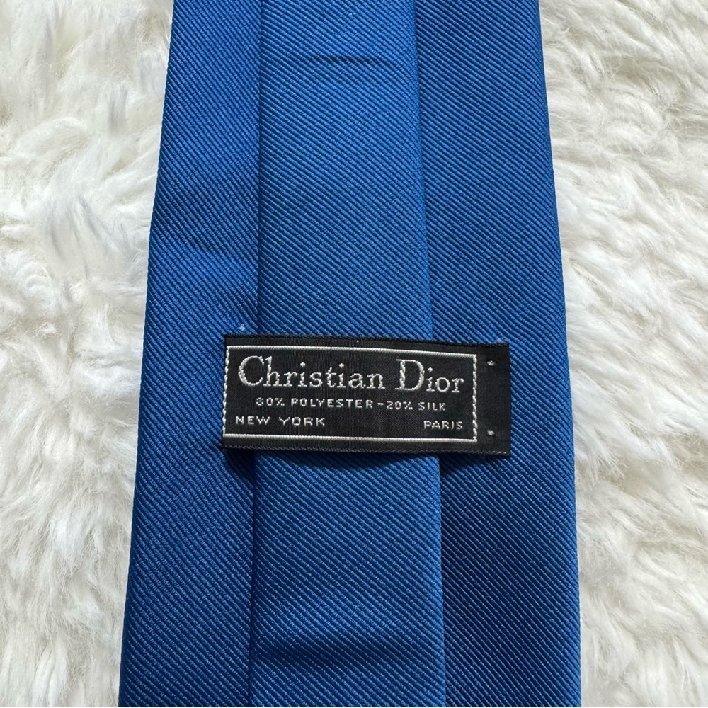 Christian Dior Cobalt Blue Neck Tie - Picture 2 of 13
